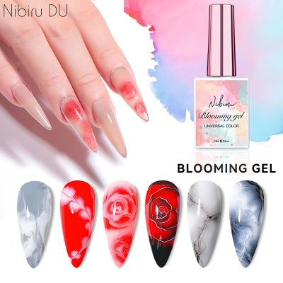 【YP】 15ml Blossoming Watercolor Gel Gradient Painting UV Smook Effect Semi Permanent Design