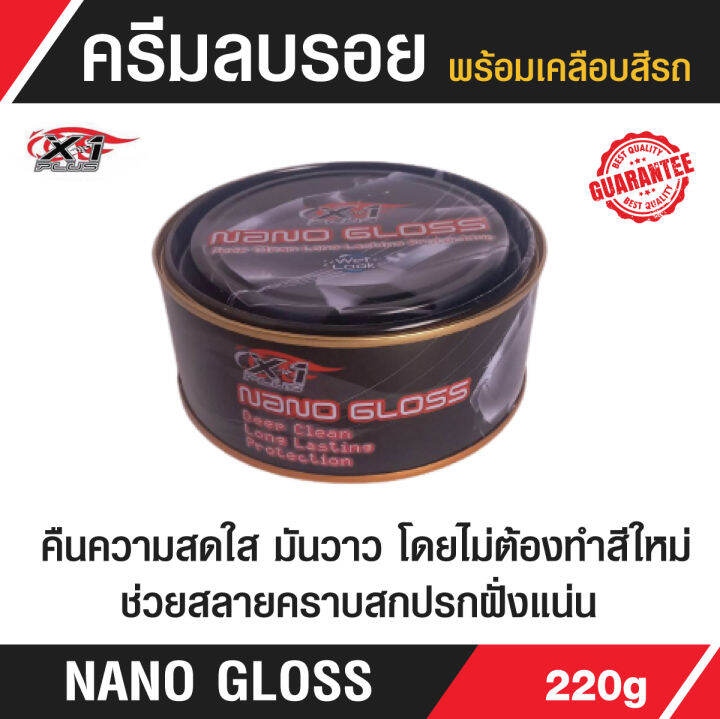 nano-gloss-ครีมขัดเงาพร้อมเคลือบสีรถ