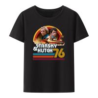 [Chaoku Clothing] เสื้อยืด Starsky &amp; Hutch เสื้อยืดพิมพ์ลายลำลองสไตล์ฮาราจูกุ,แขนเสื้อสั้นฤดูChaoku clothing