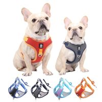 Dog Traction Rope Breathable Pet Chest Strap Vest Type Adjustable Polyester Reflection Harness Cat Straps Dog Leash Dropshipping