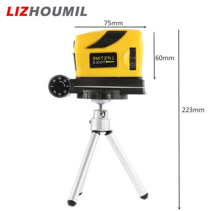 lizhoumil-ระดับอินฟราเรดพร้อมขาตั้งกล้อง360หมุนได้เป็นองศาปรับระดับด้วยตนเองเส้นอุปกรณ์อินฟราเรดข้าม