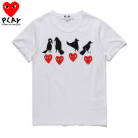 มาใหม่ล่าสุด COMME DES GARCONS เสื้อยืดฤดูร้อนแฟชั่นคอกลมแขนสั้นสำหรับผู้ชายและผู้หญิงเสื้อยืดลำลองวิ่งฟิตเนส