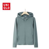 พร้อมสต็อก M-4XL UNIQLO เสื้อคลุมกันแดด เสื้อแจ็คเก็ตสตรีมีฮู้ดกันลมและกันแดด เสื้อกีฬาระบายอากาศ