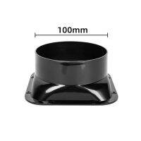 Vents Parts Duct Connector Kitchen ABS Plastic Black For 100-300mm Dia Hose Check Valve Square Flange Wind Resistance