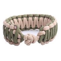 Double Paracord 550 Survival Bracelet With Plastic Buckle For Hiking Camping Survival Equipment