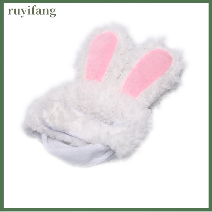 ruyifang-แมวกระต่ายกระต่ายหูหมวกสัตว์เลี้ยงแมวคอสเพลย์เครื่องแต่งกายสำหรับแมวขนาดเล็กสุนัขปาร์ตี้