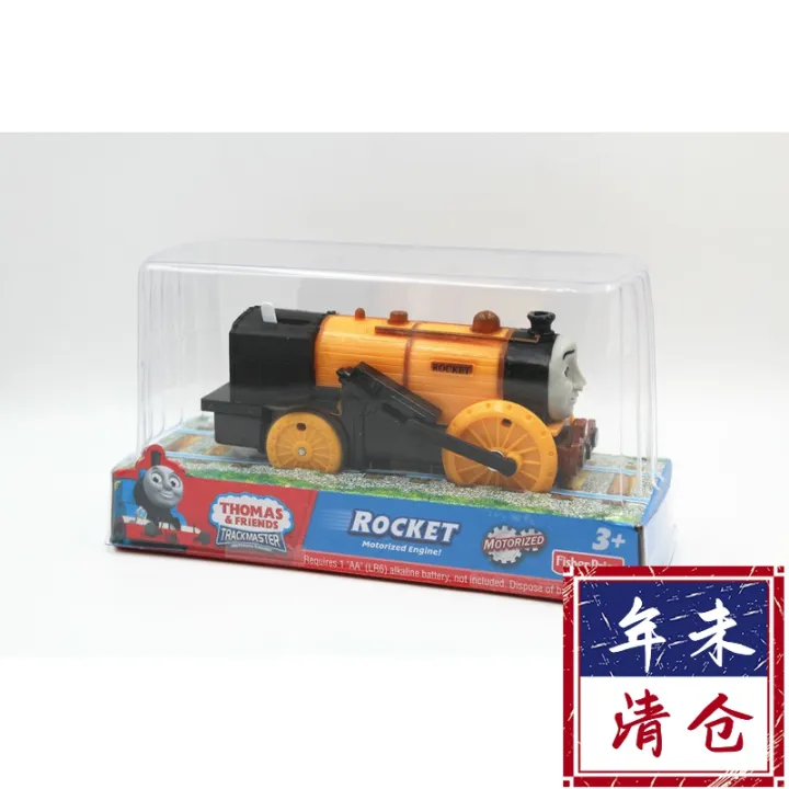 ฟิชเชอร์ Thomas And Friends ของเล่นพลาสติกไฟฟ้าหัวรถจักร Steven ROCKET ...