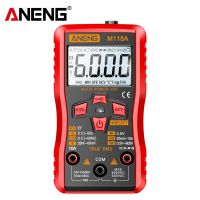 ANENG M118A Mini Digital Multimeter True Rms Tranistor Meter NCV Data Hold 6000counts Voltmeter Ammeter Flashlight Electrical Trade Tools Testers