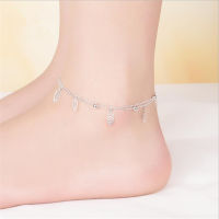 KOFSAC Fashion 925 Sterling Silver Anklets For Women Exquisite Leaves Ankles Chain celet Barefoot Sandal Beach Foot Jewelry