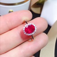 Natural ruby ring3ct 925 silver exquisite style best selling quality classic Ladys gem