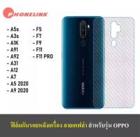 ✅ ส่งไว ✅ ฟิล์มหลัง ฟิล์มกันรอยหลัง Oppo A92020 A52020 A91 A31 A12 F11pro F11 A5s A3s A7 A1K F5 F7 F9 ฟิล์มกันรอย ออฟโป้ ฟิล์มหลังเครื่อง 3D ลายเคฟล่า ฟิล์มเคฟร่า ฟิล์มเคฟล่า กันน้ำกันเหงื่อ กันรอยขีดข่วน สินค้าใหม่