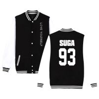 ۞卐﹊ New Bangtan Boys Yourself Baseball Jacket Bomber Jackets Men/Women SUGA JIMIN K-pop Sweatshirt