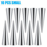 BOKALI 10 Pcs Stainless Steel Non-Stick Cone Pastry Cream Baking Horn Roll Mold DIY