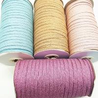 【YF】☊✚  2/5yards/Lot 6mm Elastic Gold Wire Glitter Band for Trim Sewing Fabric Garment Accessories