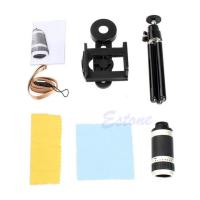 ◙◑ Universal 8X Optical Zoom Camera Telescope Lens Holder Tripod For Mobile PhoneTH