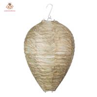 【welcomehome】11x8.7 inch Eco Friendly Wasp Nest Decoy Repellent Hanging Wasp Deterrent