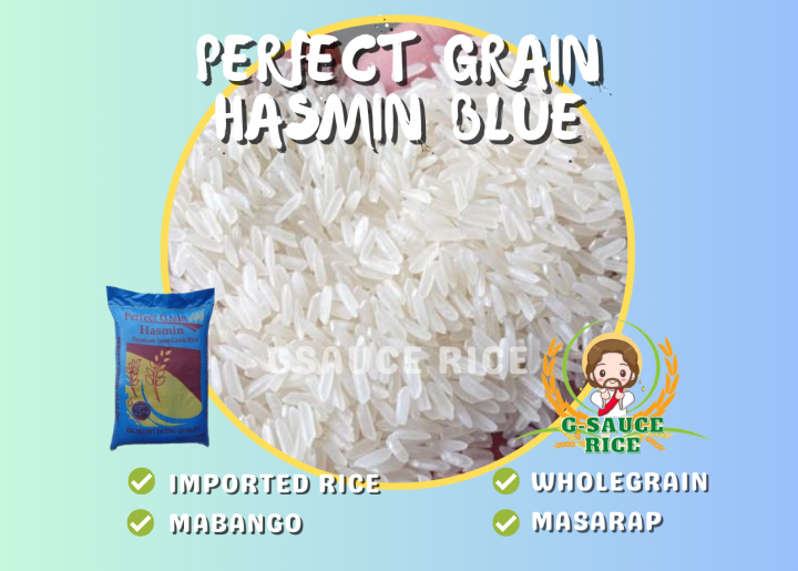 Perfect Grain Hasmin Blue 25 kg, Vietnam Rice Wholegrain (Malambot ...