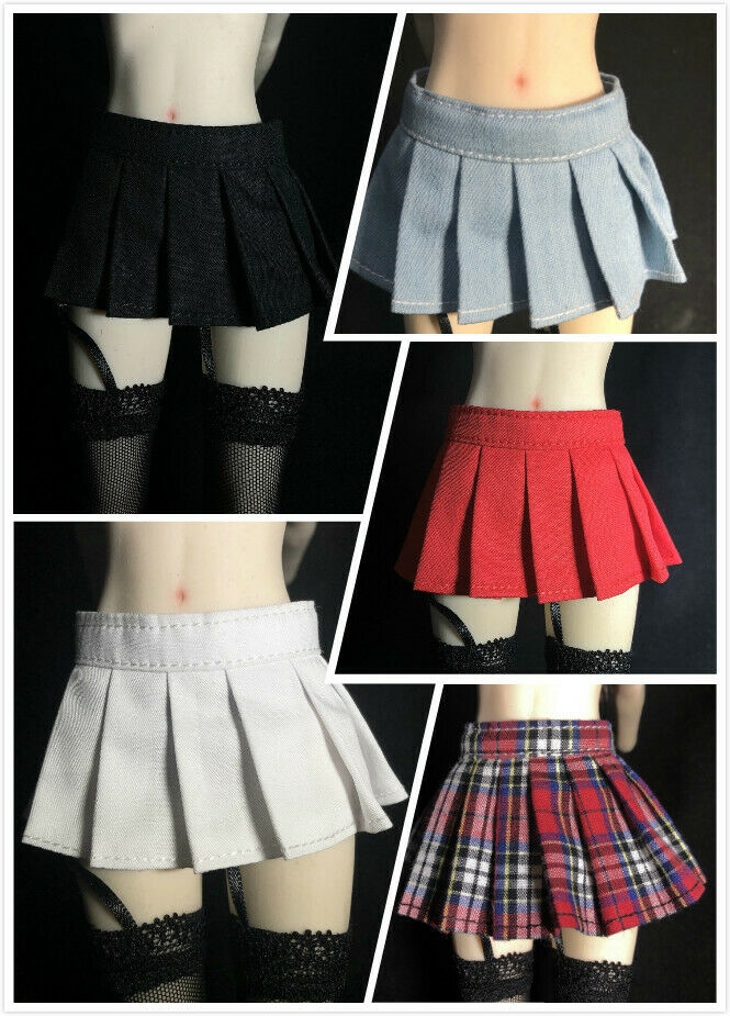 X1 Custom 1:6 Figure Red Mini Skirt For 12" Phicen Verycool UD OB Female Body 