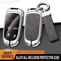 Car Key Cover Case Shell Keychain For Jeep Grand Cherokee WK2 KL Wrangler JK Renegade Commander Compass 2018 2022 Accessories