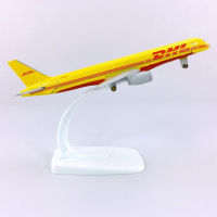 16CM 1:400 DHL Express Delivery Airlines Boeing B757-200 Model W Base Alloy Aircraft Plane Collectible Display Model Collection