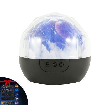 LED Cosmic Starry Sky Light Projection Night Light Universe Planet Moon Star Lamp Baby Beadroom Decor Sleep Light Christmas Gift