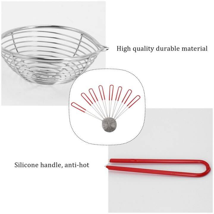 8-pieces-stainless-steel-spider-strainer-spoon-small-wire-skimmer-colander-for-hot-pot-tortellini-and-meatball