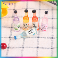 xuhaiy 10pcs 1/12 dollhouse Miniature เรซิ่นเบียร์ขวดจำลองไวน์รุ่น