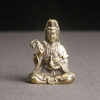 ทองเหลืองบริสุทธิ์,ฝุ่นและขวดที่สะอาด,รูปปั้น Guanyin,ตกแต่งโต๊ะ,เซนซิงกพระพุทธรูปขนาดเล็กรูปปั้น,งานฝีมือ,วัฒนธรรมโบราณและโบราณ