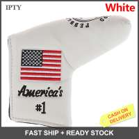 IPTY ฝาครอบไม้กอล์ฟ1x ฝาครอบพัตเตอร์สำหรับ Pebble Beach putter US FLAG