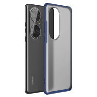 Huawei P50 Pro Case, RUILEAN Soft TPU + Sturdy PC Translucent Matte Drop-proof Case for Huawei P50 Pro