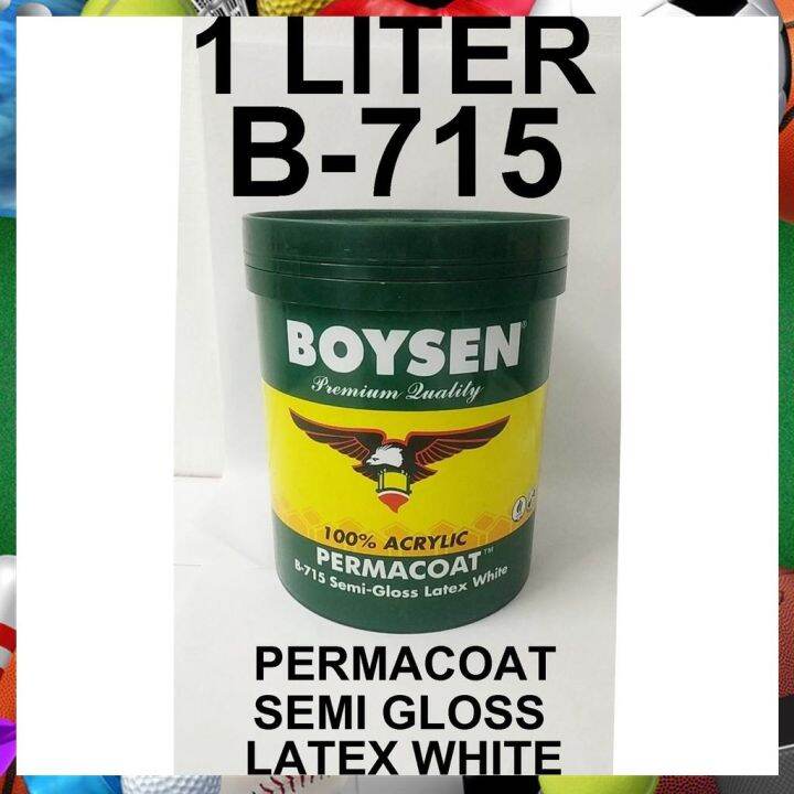 BOYSEN PERMACOAT B-715 SEMI GLOSS LATEX WHITE ( 1 LITER ...