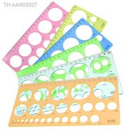 ✐ 1Pc Multifunctional Template Ruler Circle Size Paper Craft Creative Circle Drawing Template Ruler School Painting Stationery