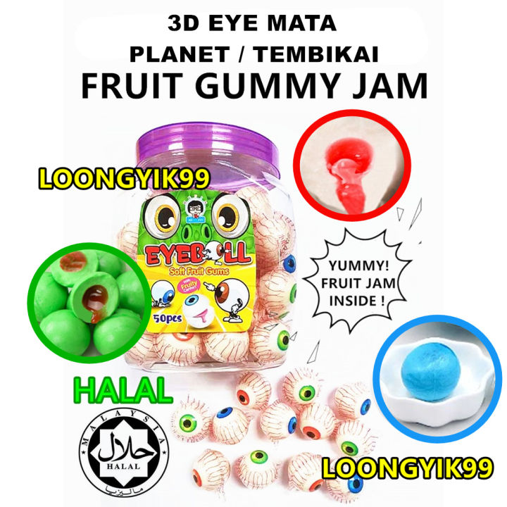 Halal 5pcs 🔥hot Item🔥 3d Eyeball Eye Mata Tembikai Watermelon