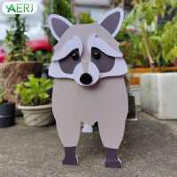 AERJ Raccoon Shape Flower Pot Yard Decor Practical and Decorative Flower Pot for Succulents Flowers PlantsAERJ Raccoon Shape Flower Pot Yard Decor Practical and Decorative Flower Pot for Succulents Flowers Plants AJ-MY