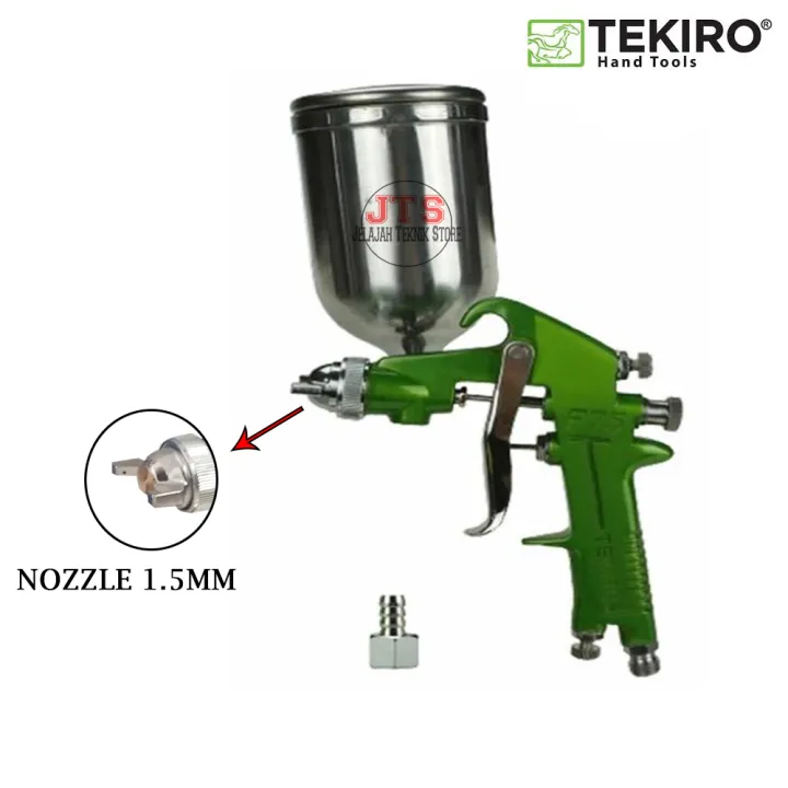 TEKIRO Spray Gun F75 Spet Cat TABUNG ATAS 400CC HVLP Technology Alat ...