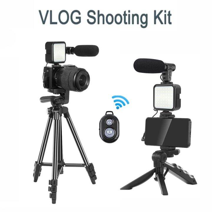 【CW】 DSLR Camera Vlog Tripod Vlogging Kit with Remote Control
