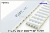 POWGE 10meters T10 Timing Belt Width=13/15mm Pitch=10mm PU With Steel Core T10 AT10 Belt Belts