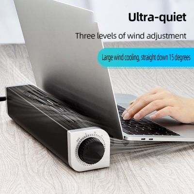 Latop Fan Cooling Base 2100-2900RPM Fast Heat Dissipation Laptop Cooler Fan USB Efficient Cooling Stand For iPad Laptop Notebook
