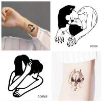 Wholesale Decals Fashion Lover DIY Ankle Body Arm Lines Drawn Hand Black Stickers Tattoo Temporary Sexy Waterproof New