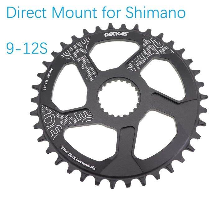 Deckas Direct Mount Chainring Round oval for 12 speed Shimano m9100 ...