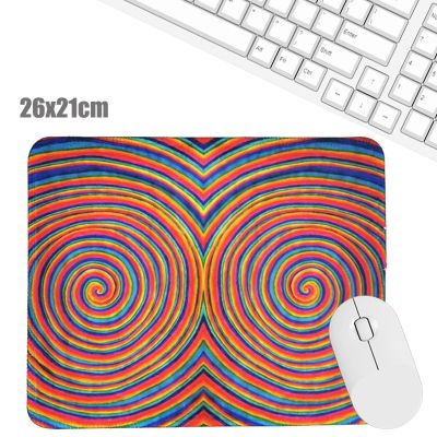 （A LOVABLE）คลื่นวงกลม NordicMousepad ForLaptopDesk MatPad ข้อมือวางอยู่ตาราง MatDesk อุปกรณ์เสริม