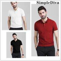 เสื้อโปโลสำหรับผู้ชาย SIMPLEDIVA เสื้อโปโลแฟชั่นเกาหลีคุณภาพดีเหมาะกับชายและหญิง