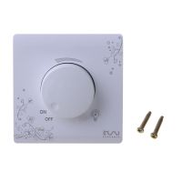 สวิตช์หรี่ไฟติดผนังหรูหรา Ivory White Brief Art Weave Light Switch AC 110 ~ 250V