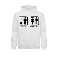 Problem Solved Guitar Harajuku Hoodies Men Casual Long Sleeve Electric Acoustic Bass Player Strings Funny Clothes Size XS-4XL