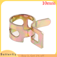 Butterfly 10ชิ้น/เซ็ต Spring band Fuel hose clips ซิลิโคนท่อหนีบ6mm 7mm 8mm 9mm 10mm