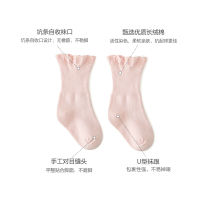 【cw】21 Spring and Autumn New Lace Girls Socks Combed Cotton Newborn Babys Socks Handmade Boneless Sewing Head Childrens Socks 【hot】