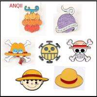 ANQII ใหม่ โลหะ การ์ตูน ของตกแต่งบ้าน One Piece อะนิเมะเข็มกลัด หมุดปก หมุดเคลือบ