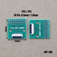 1pc 4P 50P 0.5mm pitch Connector SMT Adapter to 2.54mm 1.00 Inch Hole FPC FFC Cable Welded Board Double Row Straight Pin WP 188