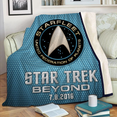 Star Trek Blanket High Quality Flannel Warm Soft Plush on The Sofa Bed Blanket Suitable for Air Conditioning Blanket