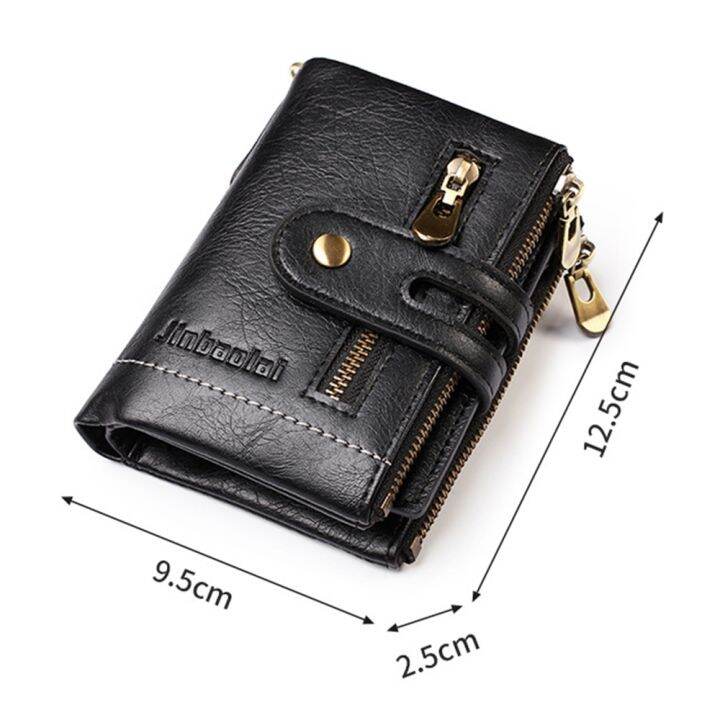 new-men-wallets-pu-leather-short-card-holder-chain-luxury-brand-mens-purse-high-quality-classic-retro-male-wallet